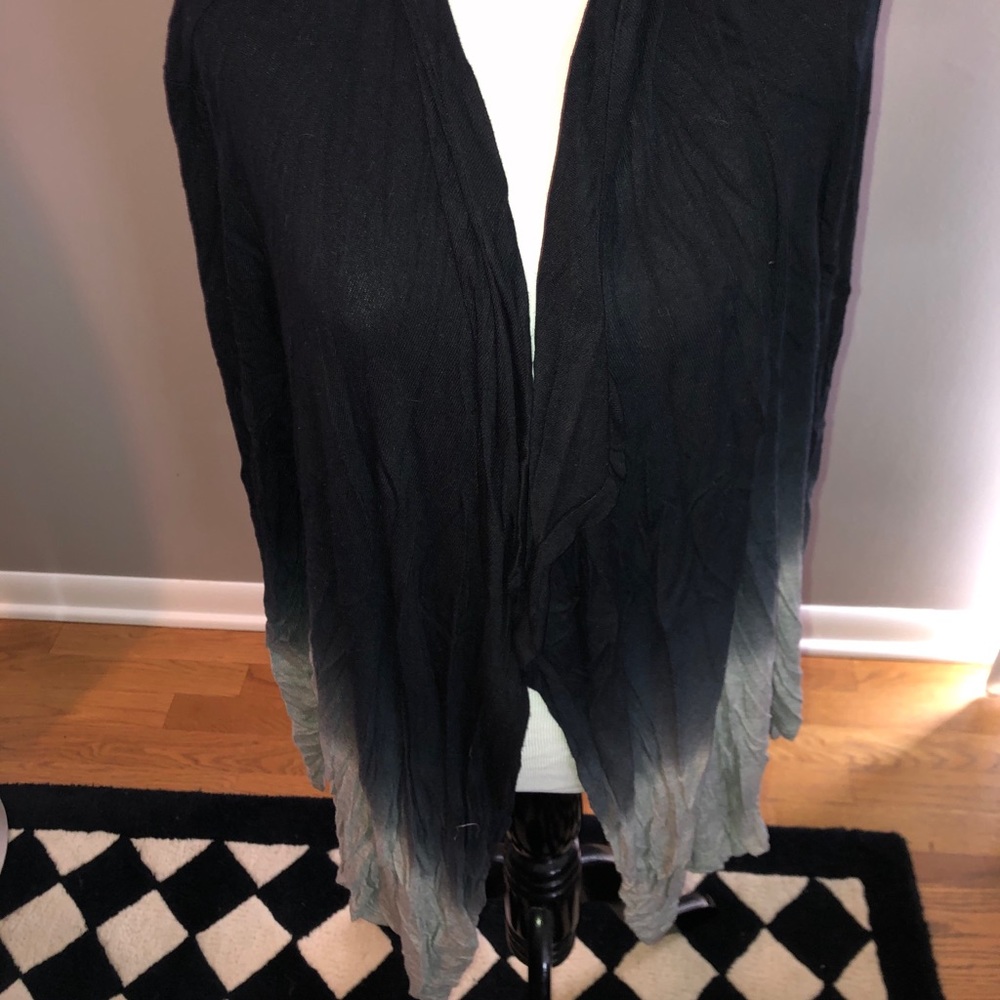 Red haute navy/gray cardigan size small